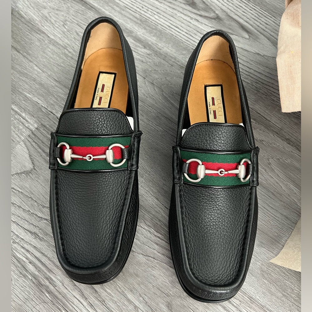 Gucci Leather horsebit Loafer - black